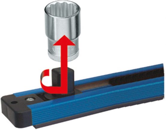 'Gedore Mounting Strip 1/2, Magnetic, 480 mm – SL 1912 - Image 4