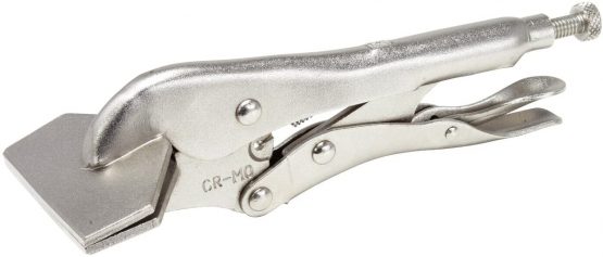KS Tools 115.1077 Wide and flat jaw locking pliers, 245mm