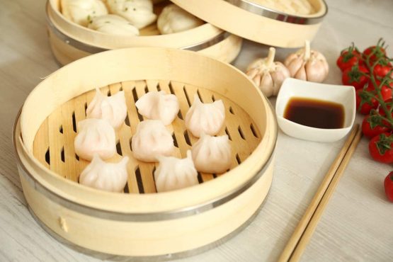 8 Inch (20.5cm) Premium Organic Bamboo Steamer by Harcas. Small 2-Tiers with Lid. Strong, Durable and Reinforced. Best for Dim Sum, Vegetables, Meat and Fish. Hand Made - Image 4