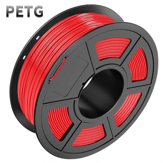 PETG 3D Printer Filament 1.75mm, SUNLU PETG Filament, Strong 3D Filament, Dimensional Accuracy +/- 0.02 mm, 1 kg Spool, Red
