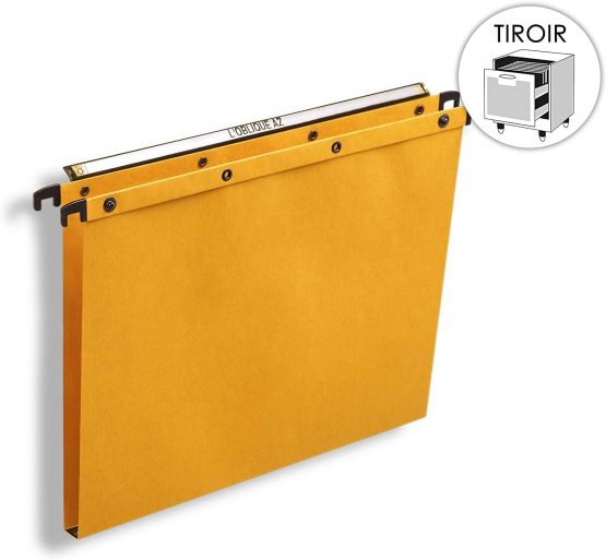 Elba 100330288 Suspension File A4 15 mm Base Kraft Paper Pack of 25 Yellow