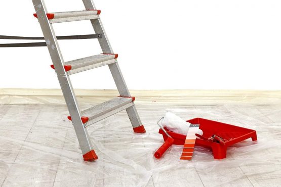 Sinzau 4.6 x 82 feet Dust Sheet Roll, Dust-Proof & Waterproof Shields for Painting, Decorating, Furniture Covering - Image 2