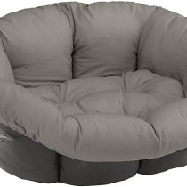 Ferplast Cushion for dog and cat bed SOFA' CUSHION 4 Padded spare cover for pet bed, Soft cotton washable, Adjustable with elastic cord, 64 x 48 x h 25 cm Grey