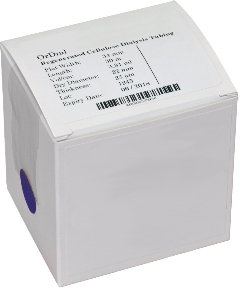 Neolab 2 9432 Dialysi Hose D Standard Width Mwco 12000 140000 80 mm - 51 mm