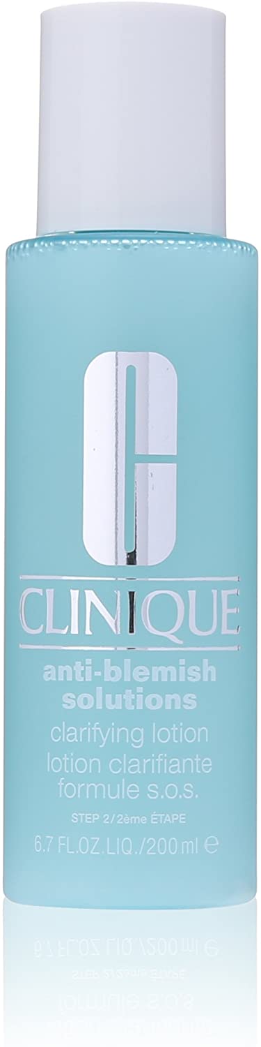 Clinique Anti-Blemish Clarifying Lotion Exfoliating Facial Toner With Salicylic Acid, Clear, 200 ml (Pack of 1)