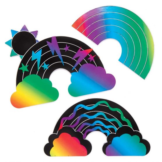 Rainbow Scratch Art Magnets (Pack of 10) - Image 2
