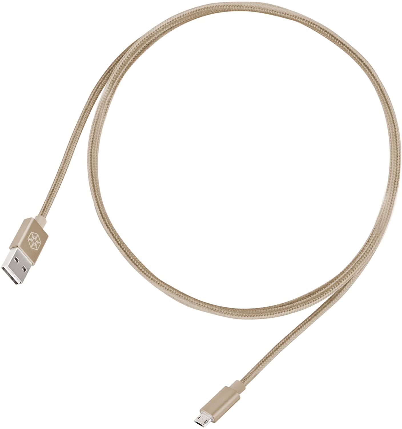 SilverStone SST-CPU0G-1800, Reversible USB Cable, A to Micro B Nylon Braided Extremely Durable Cable