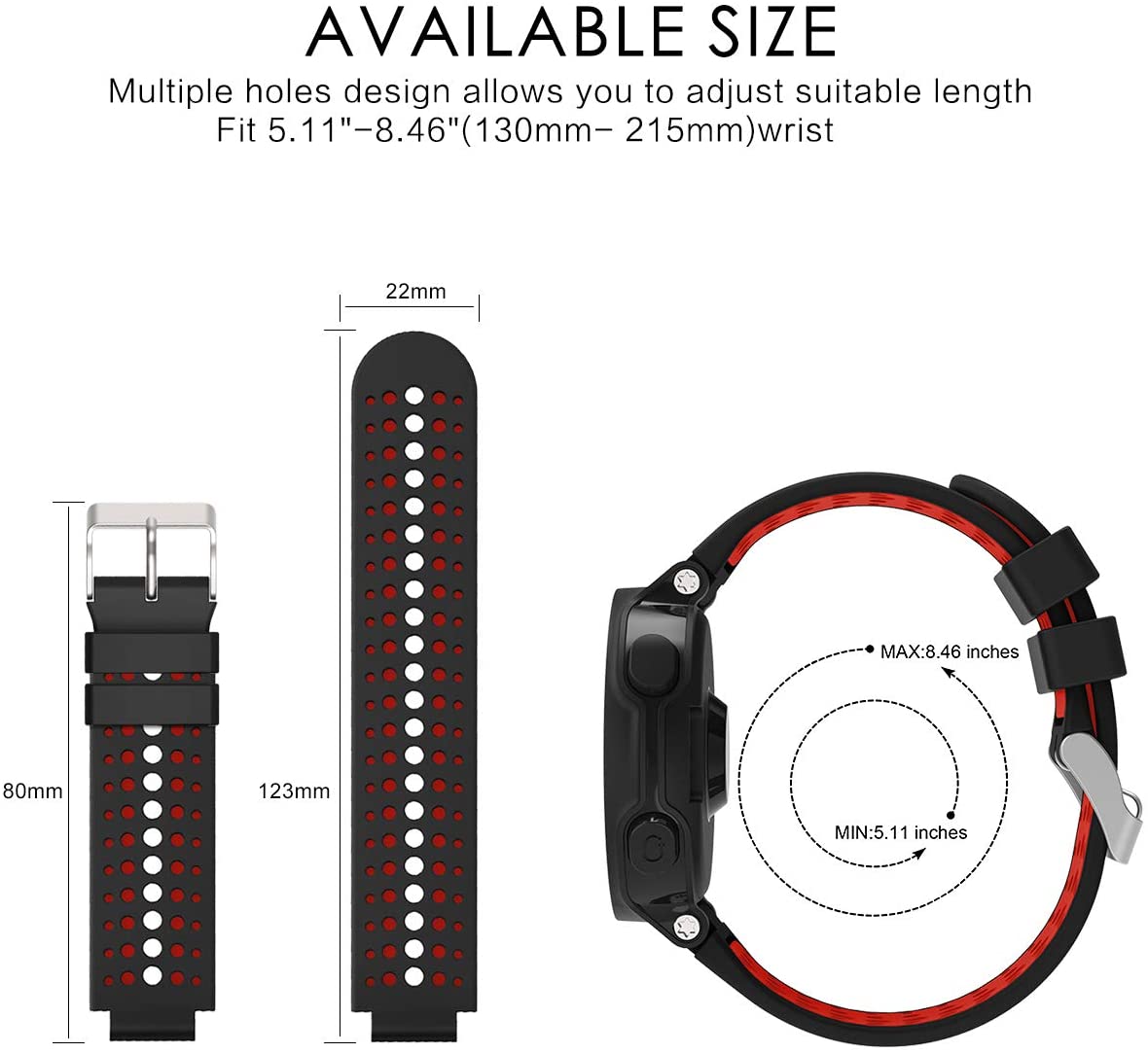 Syxinn Compatible with Strap Forerunner 235 Watch Band Straps - Image 3