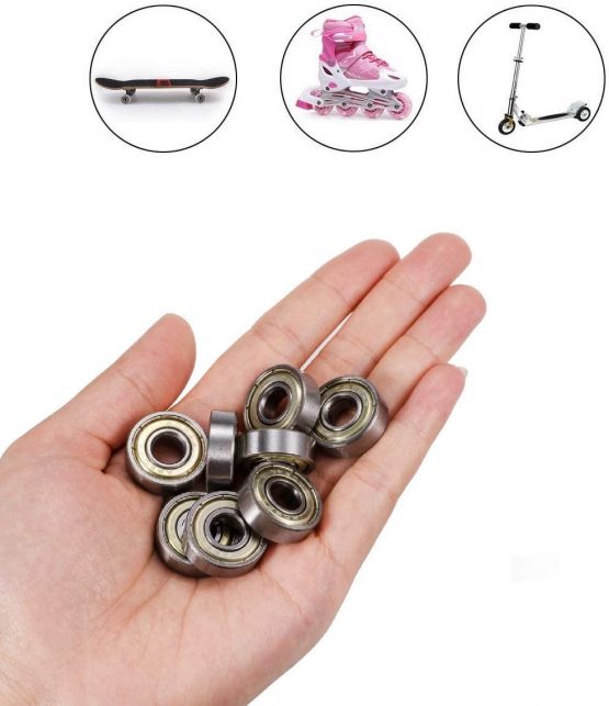 Wvzong Skateboard Bearings Longboard Bearings Roller Skate Bearings 608 ZZ(8mm x 22mm x 7mm) 20 Pack - Image 3