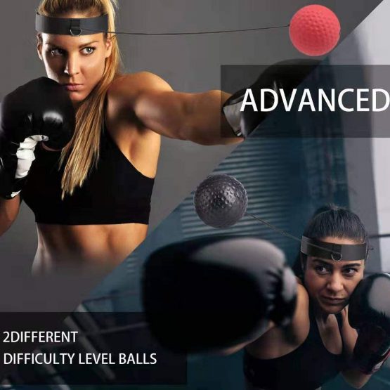 OOTO Upgraded Boxing Reflex Ball, Boxing Training Ball, Mma Speed Training Suitable for Adult/Kids Best Boxing Equipment for Training, Hand Eye Coordination and Fitness - Image 2