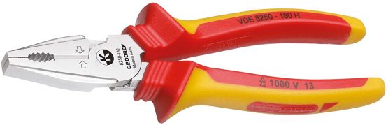 GEDORE VDE Power combination pliers for cutting/holding/twisting, Electronics, Length 200 mm, VDE 8250-200 H - Image 3
