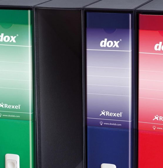Esselte Dox 1 A4 Lever Arch File Black (Pack of 6) - Image 2