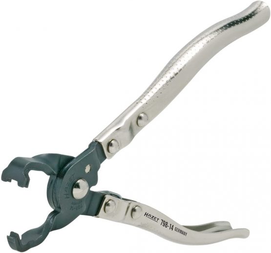 Hazet 798-14 Hose clamp Pliers 6,97", Black/Silver, 177 mm