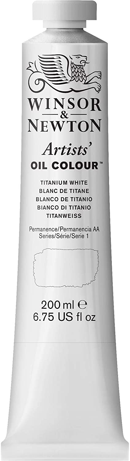 Winsor and Newton 200ml Artists Oil color - Titanium White, 200 ml (Pack of 1)