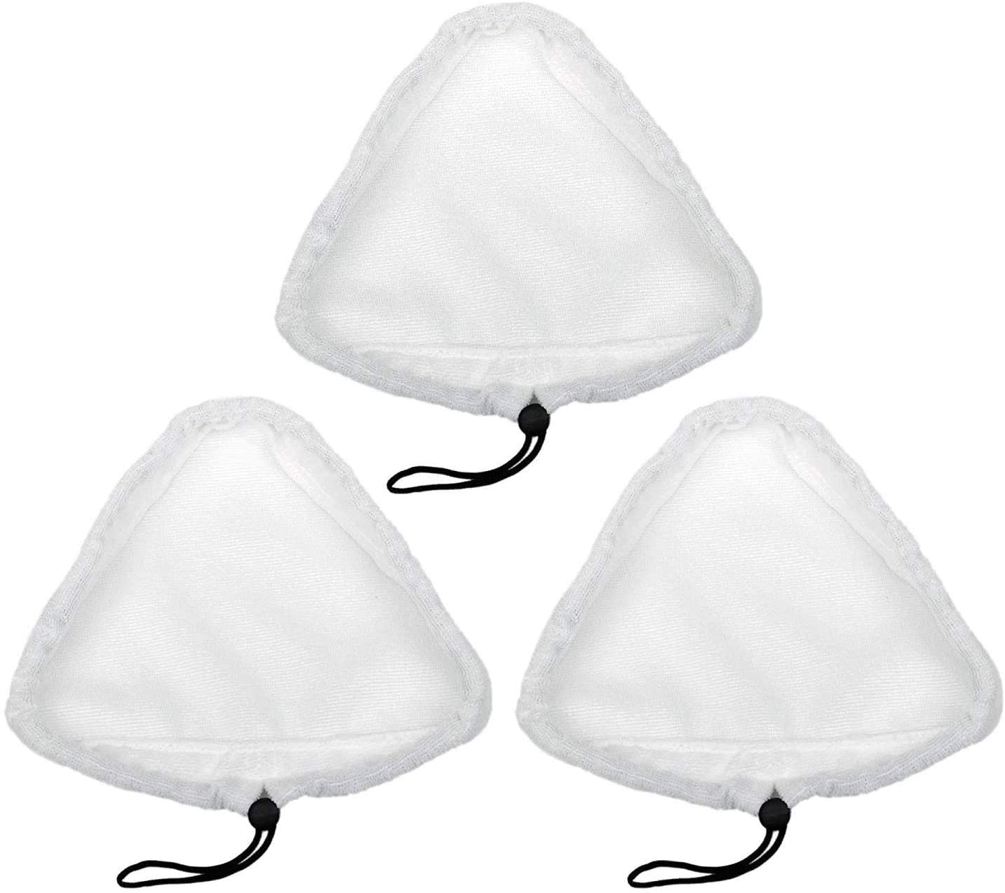 3 Pieces Triangular Microfiber Cleaning Pad Universal,Steam Mop