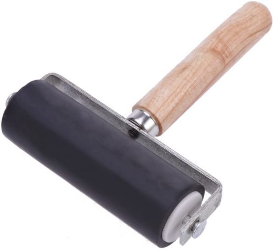 ULTNICE Soft Rubber Brayer Roller Printmaking Tool for Craft Projects Ink Stamping