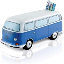Brisa VW Collection - Volkswagen Hippie Bus T2 Camper Van Money Bank/Piggy Bank/Savings Box - Gift Idea/Fan Souvenir/Retro Vintage Article (Ceramic/1:22/Blue)