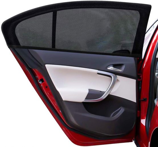 PHYLES 44" x 21" Car Window Shades for baby, Covers Rear Side Vehicle Shade, Protect the kids and Pets Against UV Rays, Universal for Most Vehicles, Pack of 2(Large)