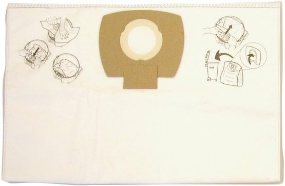 Makita L P-72899 Filter Bags for VC2010L Pack of 5, Grey - Image 2
