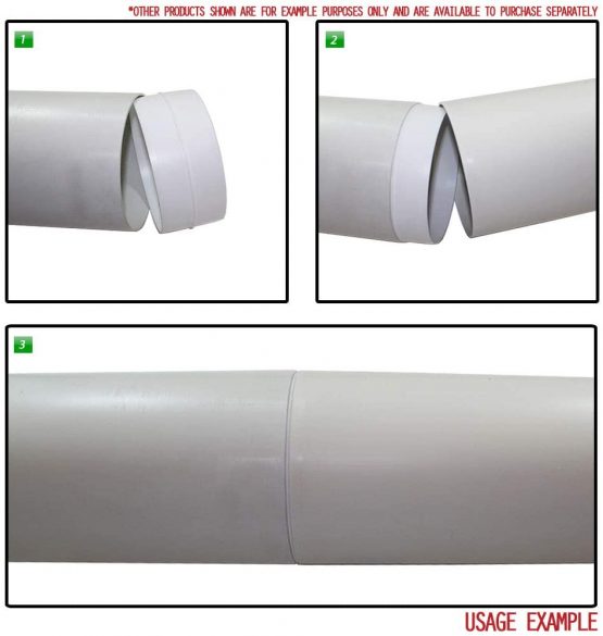 Kair Plastic Ducting Pipe 150mm - 6 inch / 350mm Short Length -Rigid Straight Duct Channel - Image 3