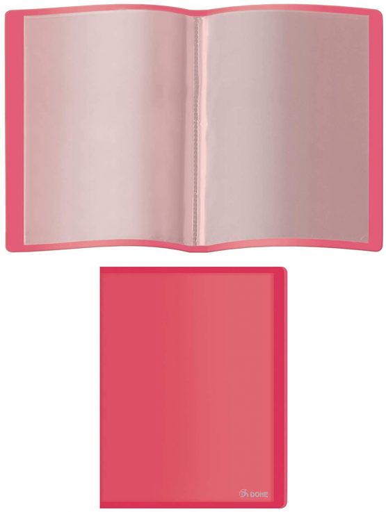 Dohe - Flexible Folder with 10 Pockets (80 Microns) - Red