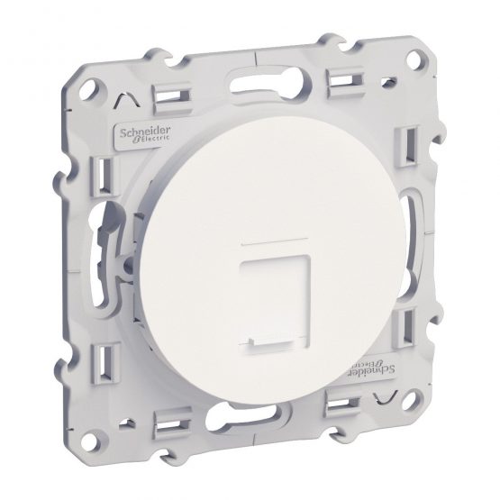 Schneider Electric s520475 Socket RJ45 Category 6 UTP, WHITE
