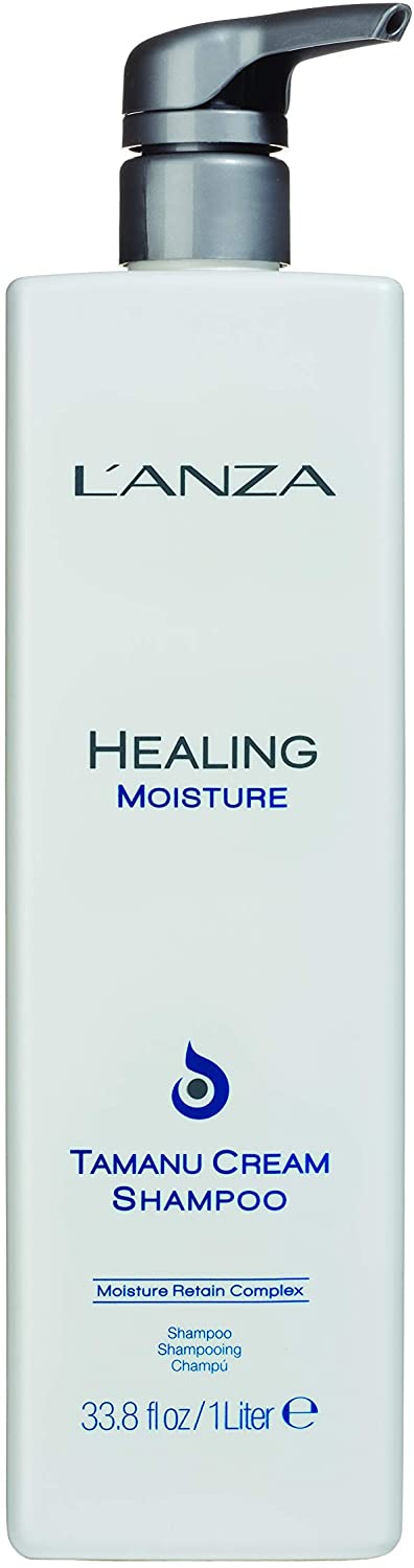 L'ANZA Healing Moisture Tamanu Cream Shampoo, Cleans, Moisturises, and Refreshes Dry and Coarse Hair
