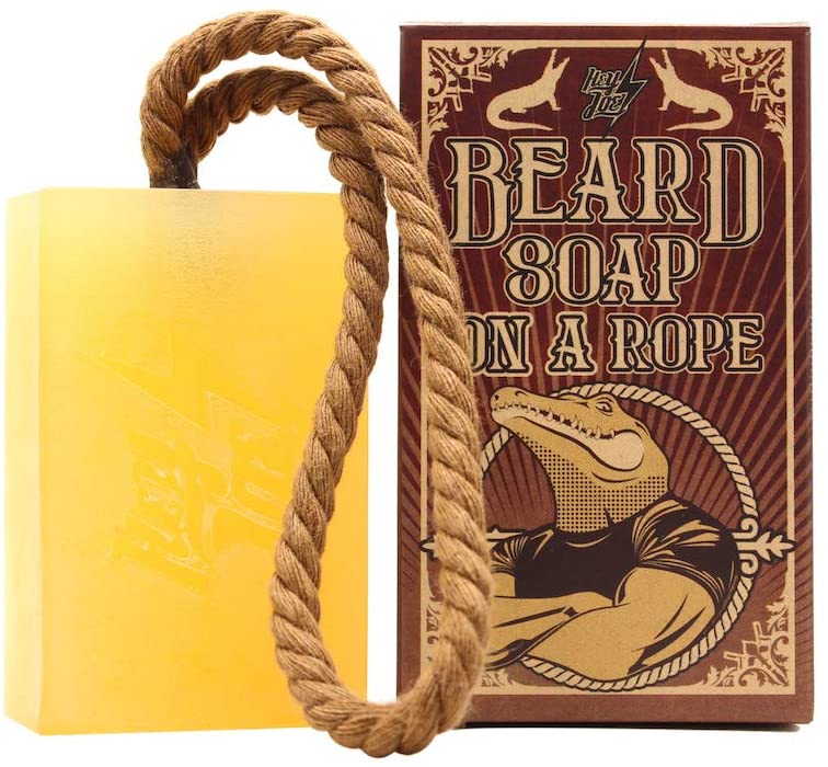 HEY JOE Beard Soap on a Rope 150ml, Amber, 150 ml (Pack of 1)