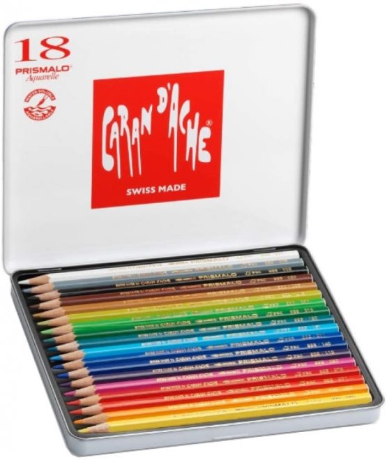 SG Education CD 0999-318 Caran D'ache Prismalo Aquarelle Watercolour Pencil (Pack of 18) - Image 3