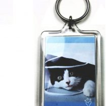 100 Large Blank Photo Keyrings 50 x 35 mm Insert 92033