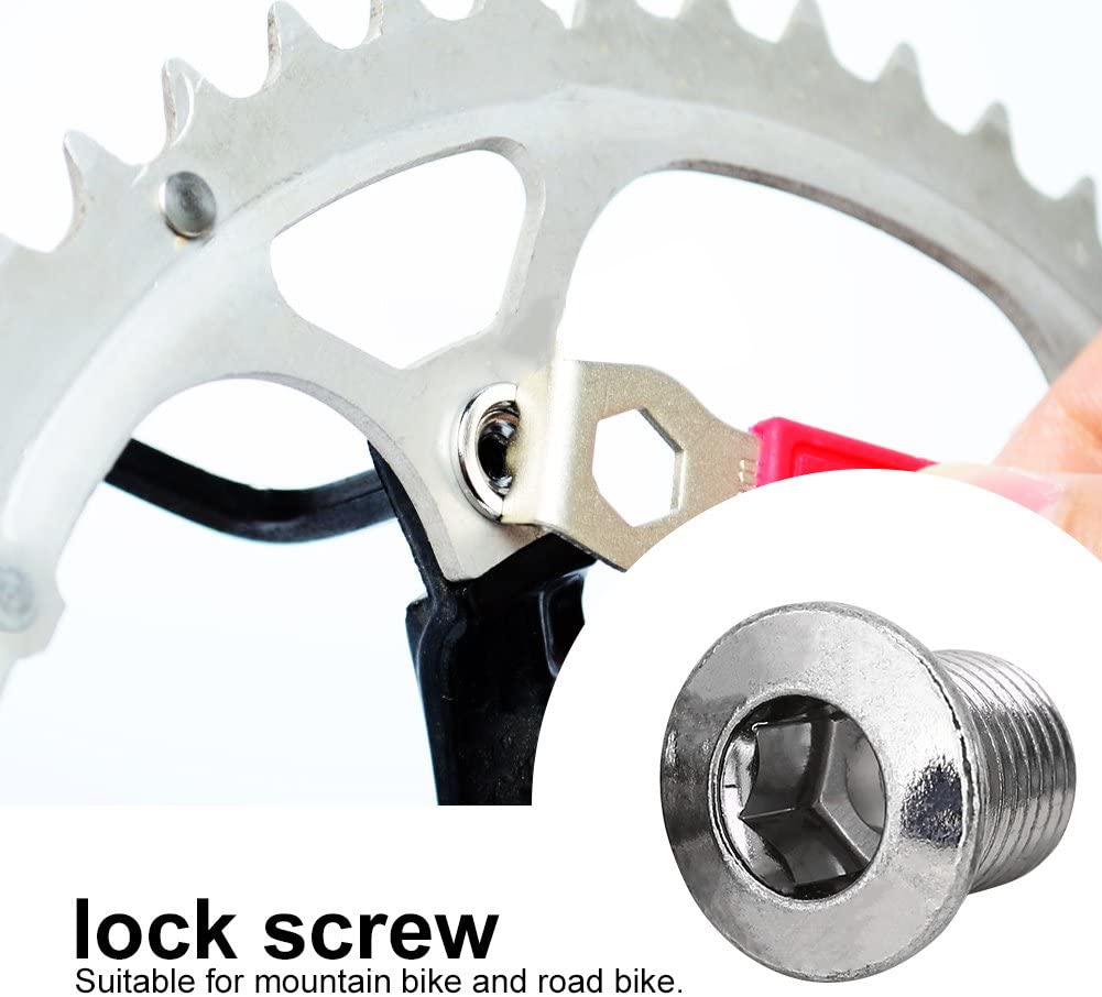 Dioche Crankset Screw, 8Pcs/Pack Mountain Road Bicycles Chain Wheel Crankset Locking Screws Parts - Image 4