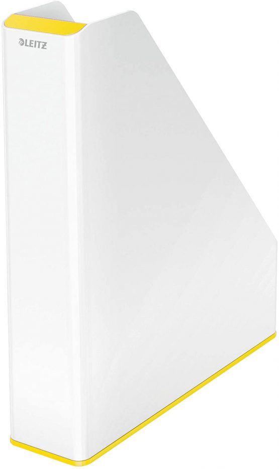 Leitz 53621016 Magazine File, A4, WOW Range, Dual Colour White/Yellow - Image 3