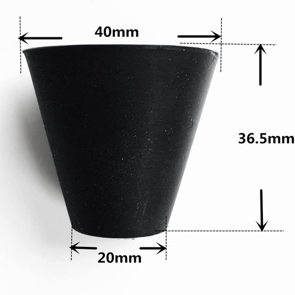 Yundxi Kayak Scupper Plug Kit Canoe Drain Holes Stopper Bung Fit all holes between 3/4" to 1.5", Black - Image 3