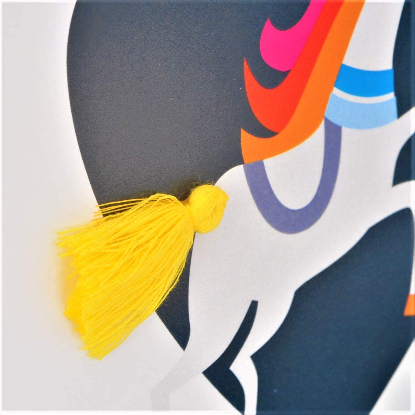 Claire Giles Greeting Cards, Happy Birthday Card, Fabulous You Unicorn Design, Embellished with a Colourful Tassel - Image 2