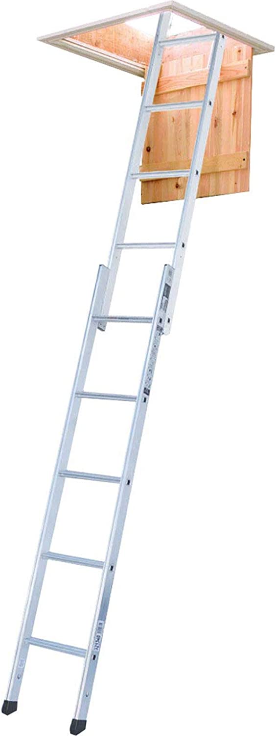 Youngman 302340 2-Section Spacemaker Loft Ladder, Silver, 167 x 32 x 11 cm