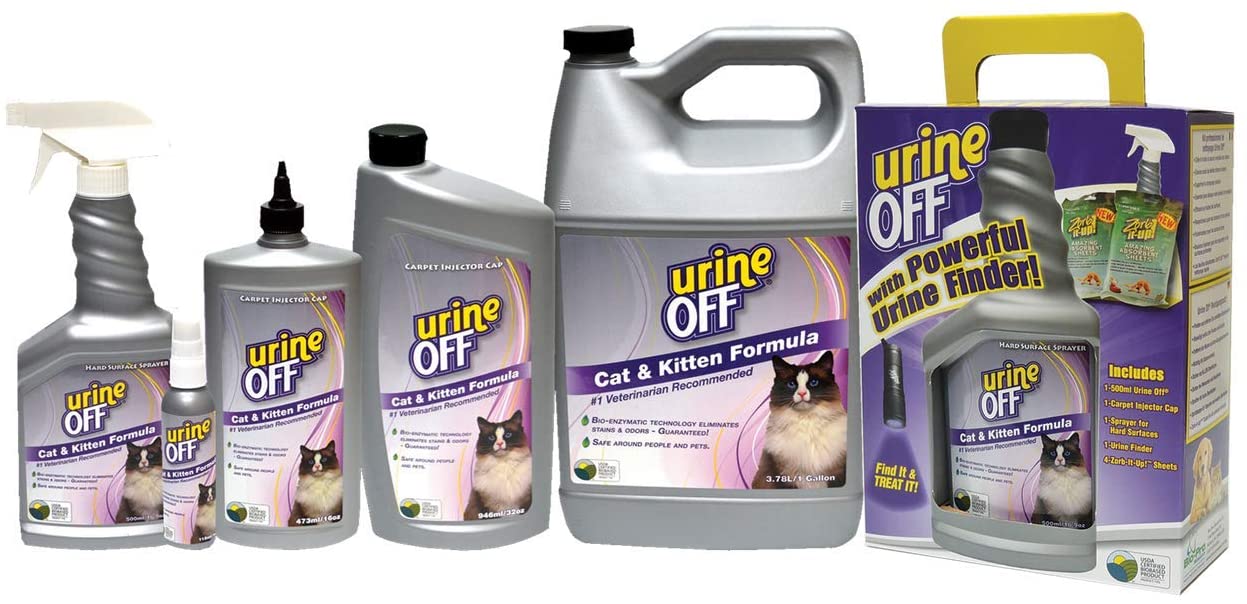 urineOFF Odor and Stain Remover for Cats Sprayer Top 16.9oz, 16.9 Fl Oz (Pack of 1) - Image 3