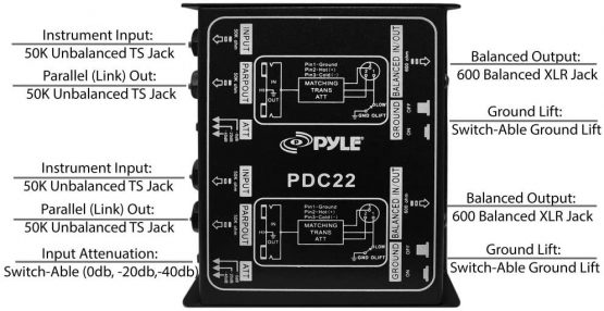 Pyle-Pro PDC22 Dual Passive Direct Box - Image 4