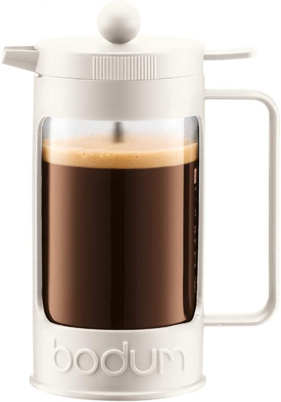 BODUM Bean 8 Cup French Press Coffee Maker, Off White, 1.0 l, 34 oz