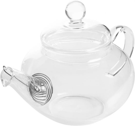 Glass Teapot & Wire Coil Filter - Devonshire - 600ml (for 2 Cups) - Chiswick Tea Co … - Image 3