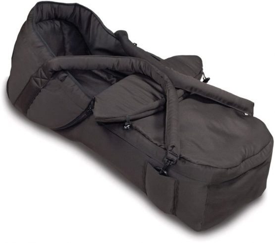 Hauck 2-in-1 Carrycot Convertible to Footmuff, Universal Carrycot for Pushchairs and Strollers, Compatible with 5-Point Harness, Black