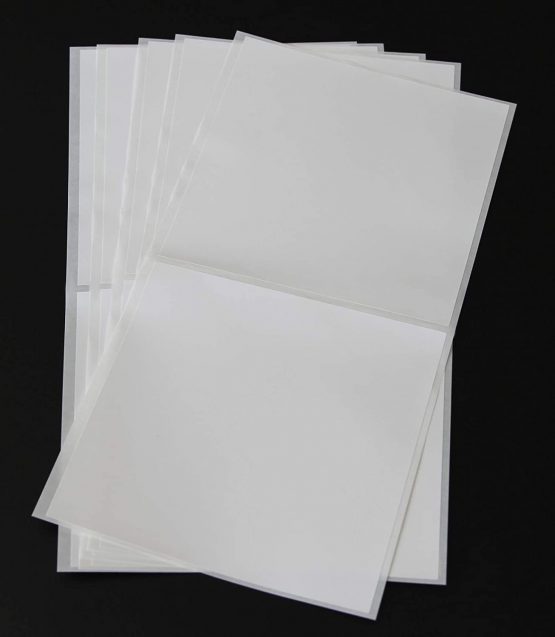 50pc Tile Stickers 6 x 6 inch Transfers Covers for Kitchen Bathroom 15 x 15cm Square Wall Tile DIY Stick On Wall Peel and Stick Tile Style Decals Stickers Transfers TSA30 (White, 15x15 cm) - Image 4