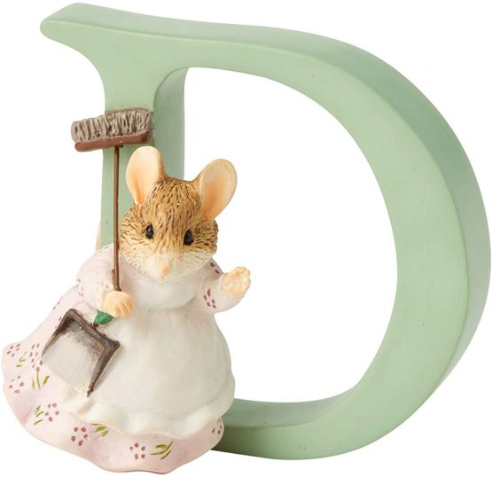Beatrix Potter Alphabet Letter D Hunca Munca Sweeping Figurine - Image 2