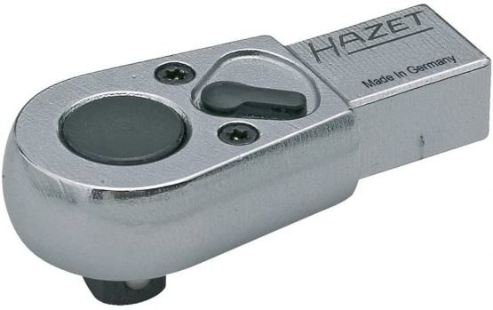 Hazet 6402-1 Insert Reversible Ratchet 3/8" 9x12mm, Chrome-Plated, 3/8-Inch 9 x 12 mm