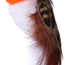 JAKAGO Cat Toys Realistic Bird Kitten Chase Dangle Toy Soft Feather Handmade Imitate Sparrow Simulate Parrot Stimulate Pet Instincts (Green)