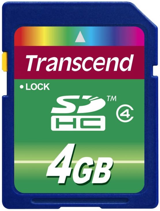 Transcend 4GB SDHC Class 4 (Standard) Memory Card