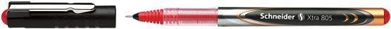 Schneider Xtra 805 Rollerball Pen with Tube Tip 0.5 mm Stainless Steel Pack of 10 Black red - Image 3