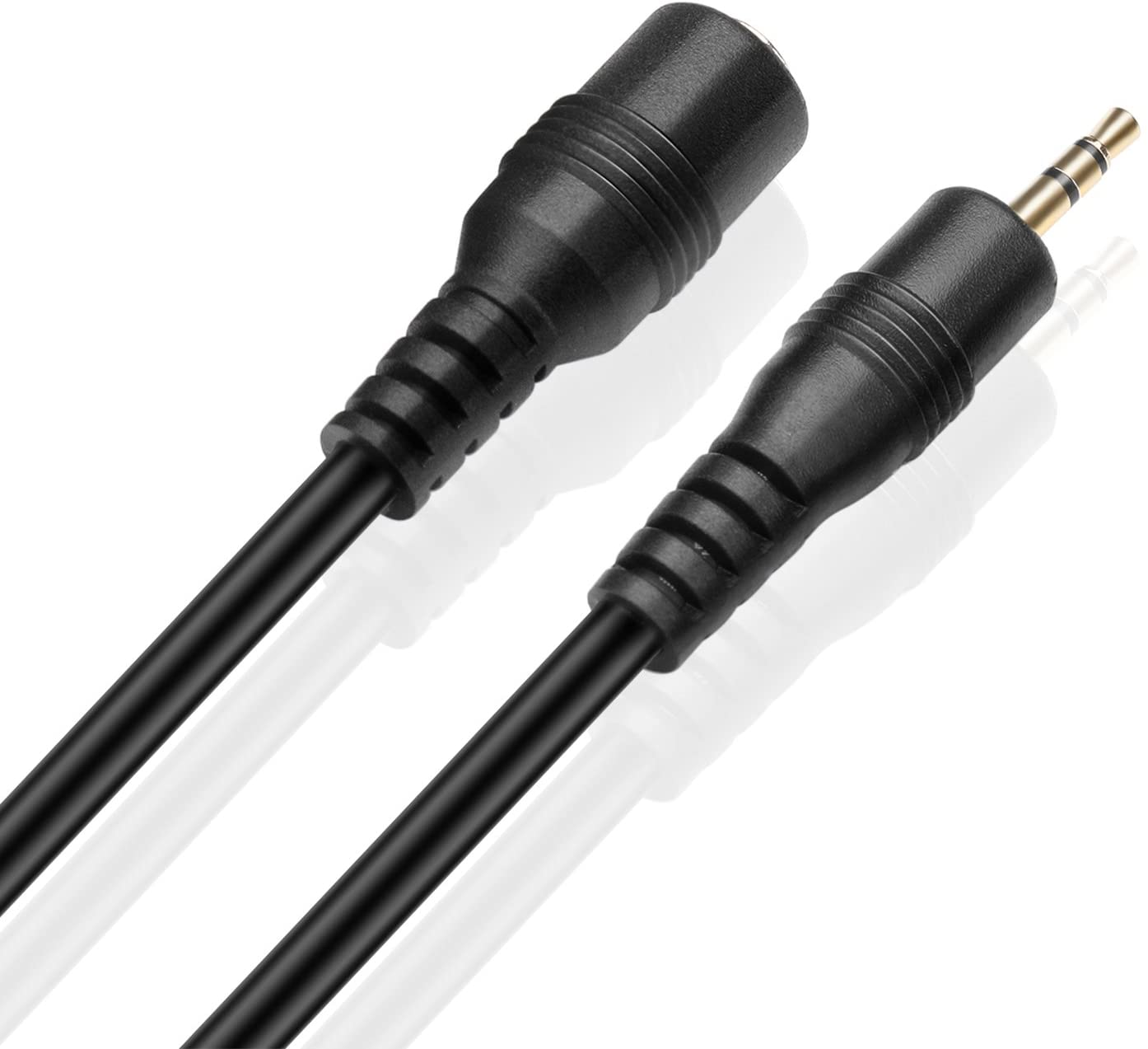 TNP 2.5mm Extension Cable (15 Feet) - Male to Female Adapter Extender Stereo Audio Sub Mini Subminiature Jack Adapter Wire Cord Plug Connector for Headset Headphone Microphone - Image 3