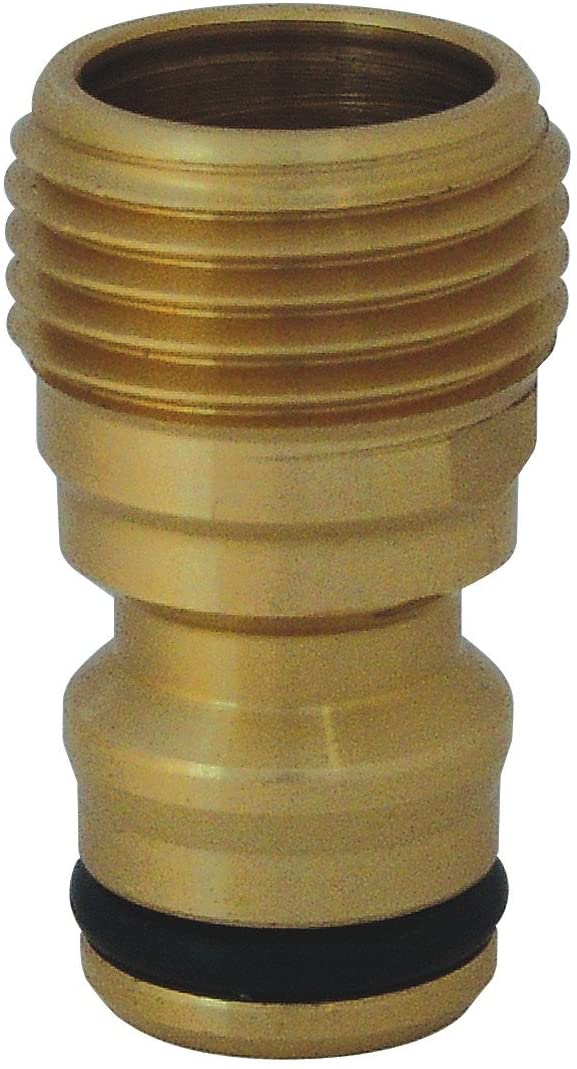 C.K Threaded Male Tap to Hose Pipe Connector 1/2" Brass, Outside Taps to Garden Hosepipe Adapter Attachments