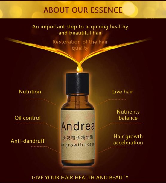 ANDREA HAIR GROWTH ESSENCE Andrea Hair Growth Essence Hair Loss Scalp Treatments Ginger Ginseng Raise Dense Hair Stop Hair Loss Liquid For Damaged Hair Enhance Your Overall Hair Condition 20Ml - Image 3