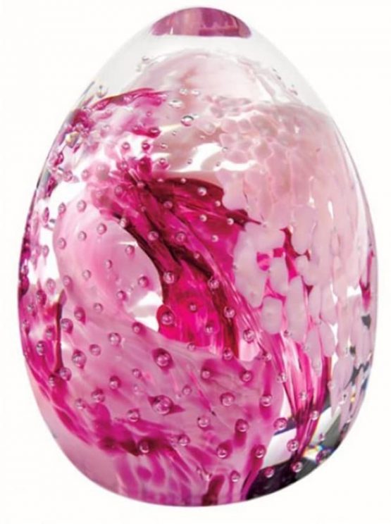 Caithness Glass Piece Crystal Blessings Paperweight, Pink
